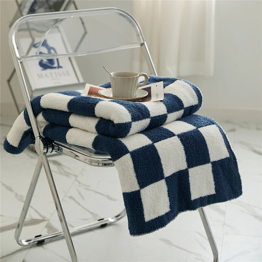 Couverture à Carreaux en Damier
