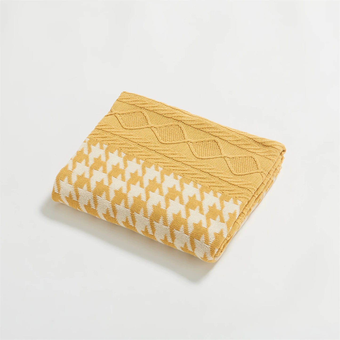 Couverture à Motif Pied de Poule