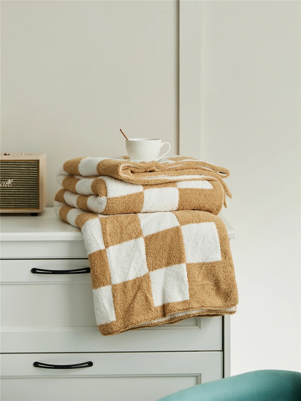 Couverture à Carreaux en Damier