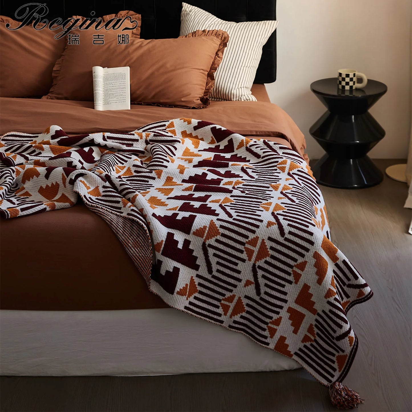 Couverture Géométrique Boho